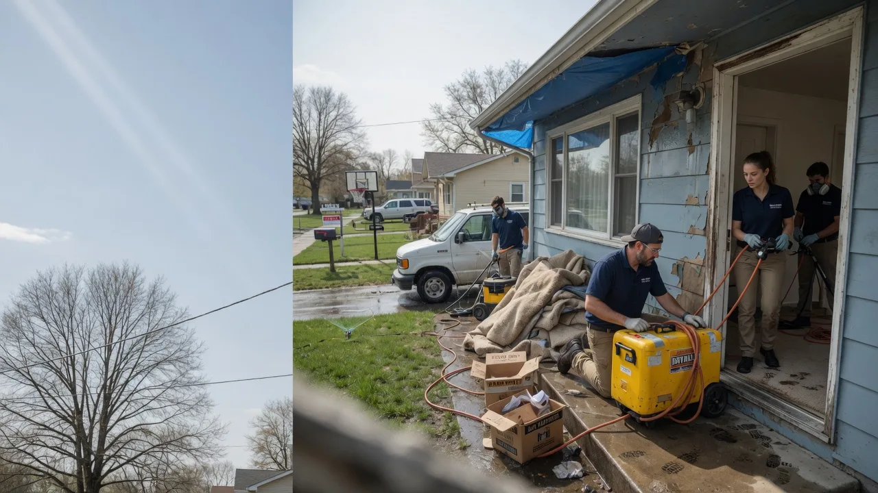 Basement Flood Cleanup in Hymera, IN near me